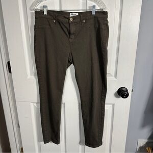 Lakeview Denim size 32 moss colored Alex Skinny jean, cotton blend, spring